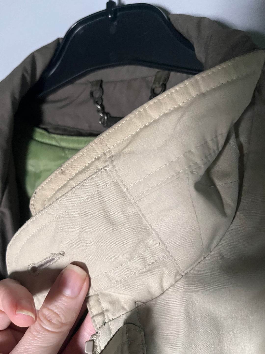 Vintage Men's Khaki Members Only Jacket Classic Racer Bomber Jacket 80s Size Large