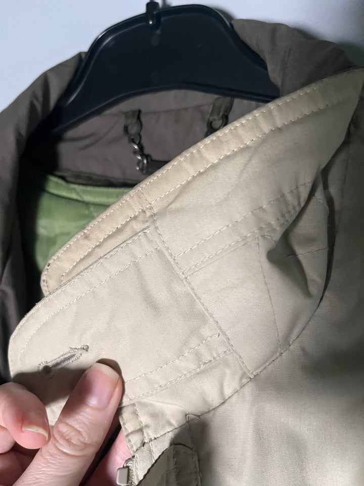 Vintage Men's Khaki Members Only Jacket Classic Racer Bomber Jacket 80s Size Large