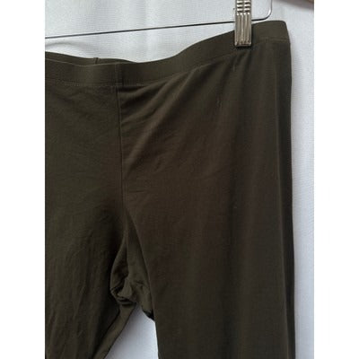 Brown Elastic Waistband Leggings