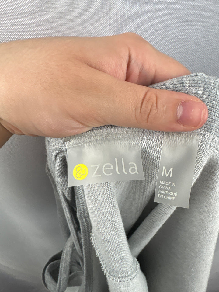 Women’s Zella Medium Light Gray Cardigan w/ Strappy Back
