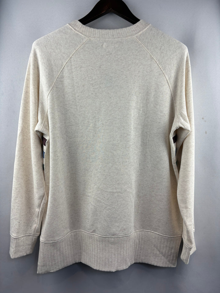 Women’s Maurices Medium Cream Crewneck w/ Multicolor Stripes