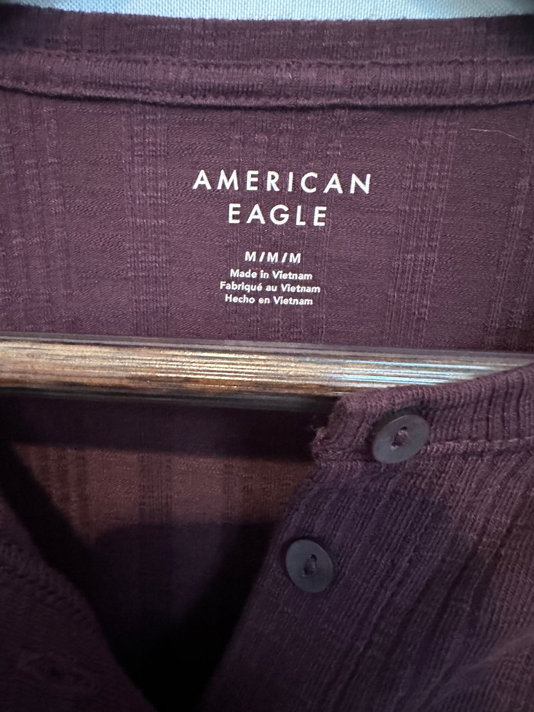Women’s American Eagle Maroon Long Sleeve Top Size M