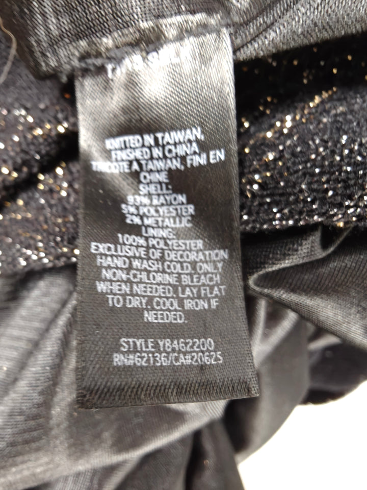 Women Guess Jeans Sweater Dress Black Gold Size L