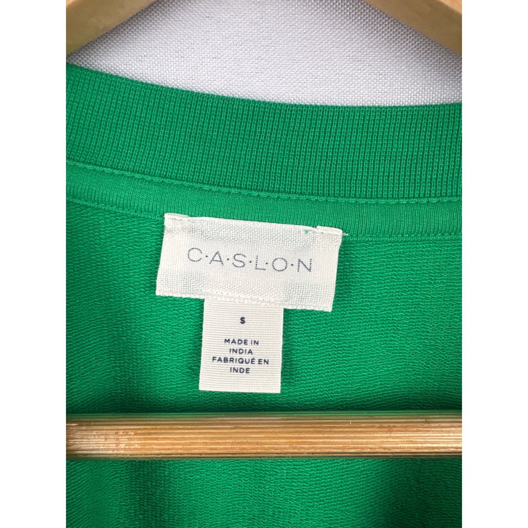 Caslon Womens Green Long Sleeve Sweatshirt Pullover S