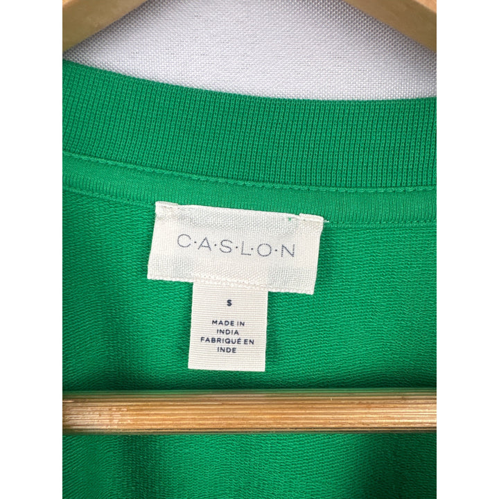Caslon Womens Green Long Sleeve Sweatshirt Pullover S