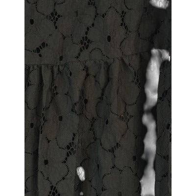 Women’s Linea by Louis Dell”Olio Black Embroidered Floral Maxi Skirt Sz L