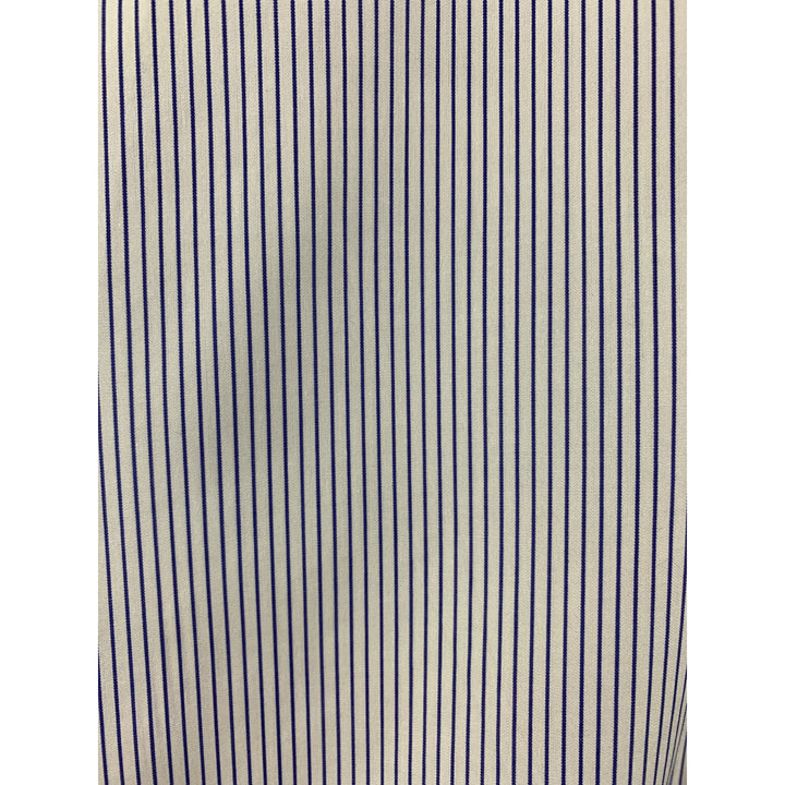 Mens J. Crew Slim Fit Blue & White Striped Dress Shirt Size M