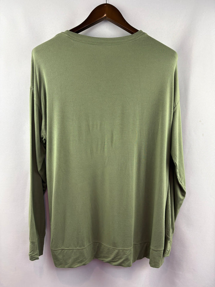 Women’s Old Navy Medium Olive Green Long Sleeve Henley