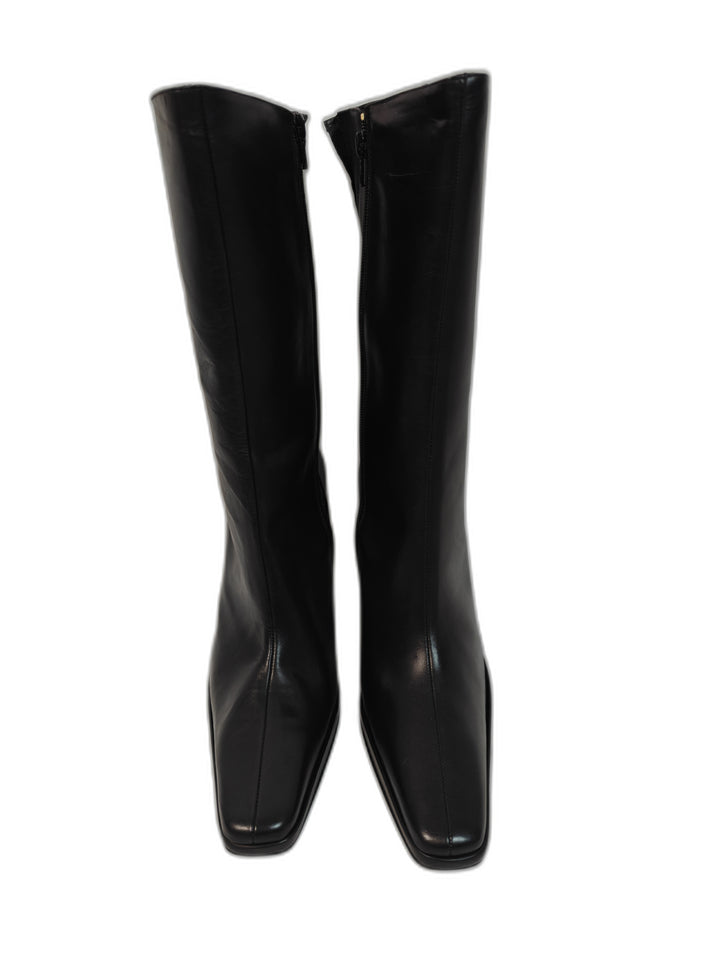 Women Charles David Knee High Boots Black Size 10