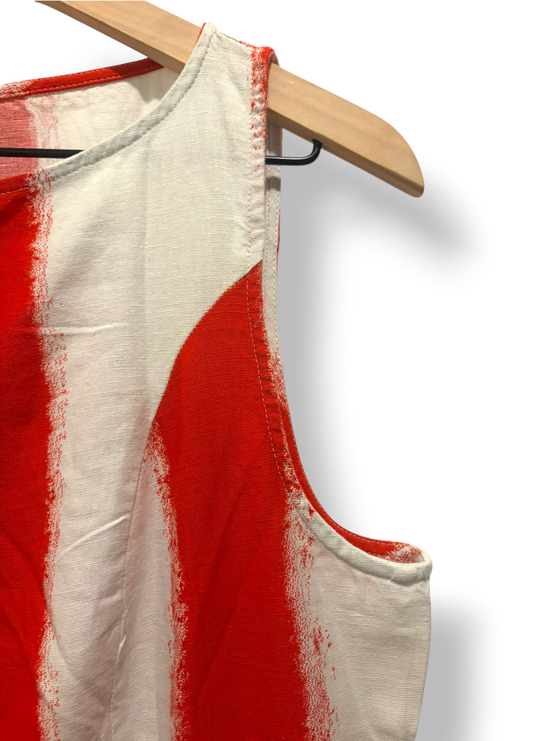 ASOS Design Red White Striped Cotton Linen Maxi Dress Size 10 NWT Resort Vacation