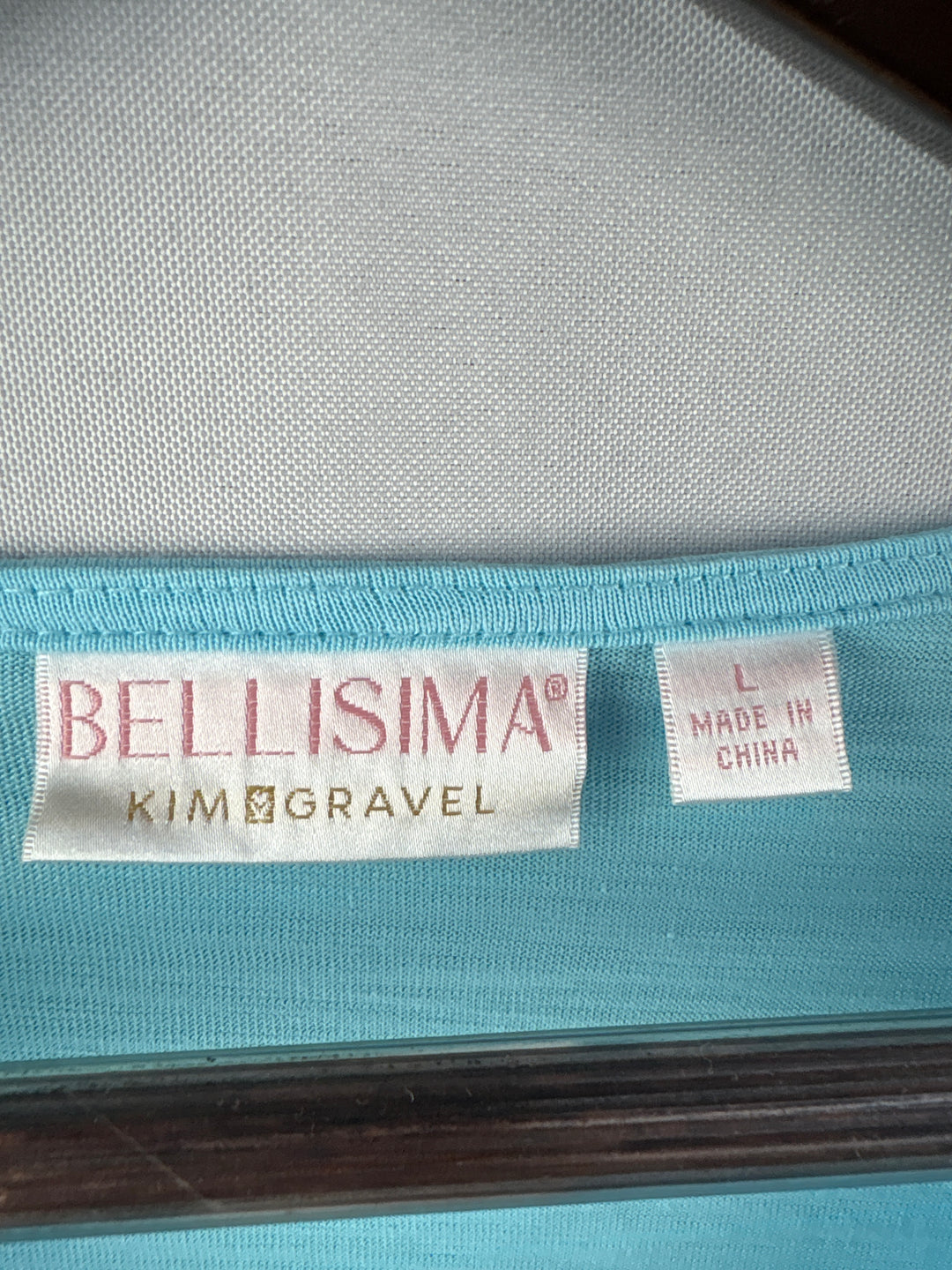 Women’s Bellisima Kim Gravel Large Aqua Beaded Blouse