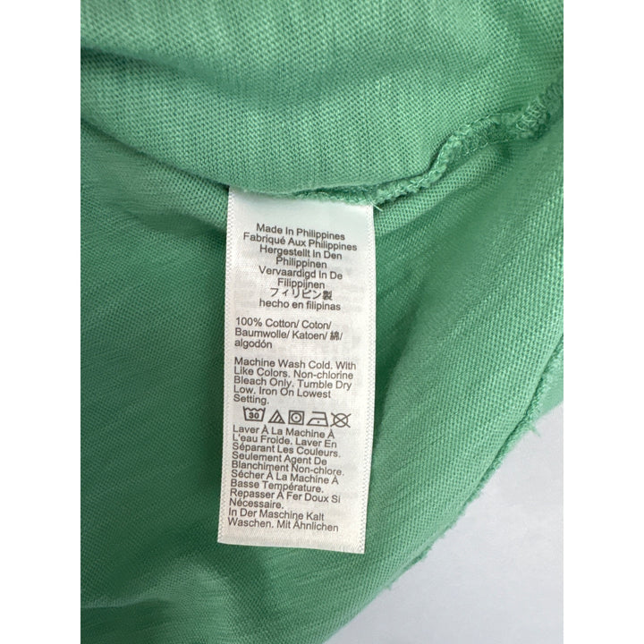 J.Crew Womens Girlfriend Tank Top S Green Sleeveless 100% Cotton