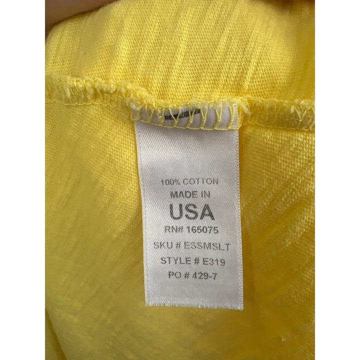 Women’s Fresh Produce 2X Bright Yellow Cotton T-Shirt