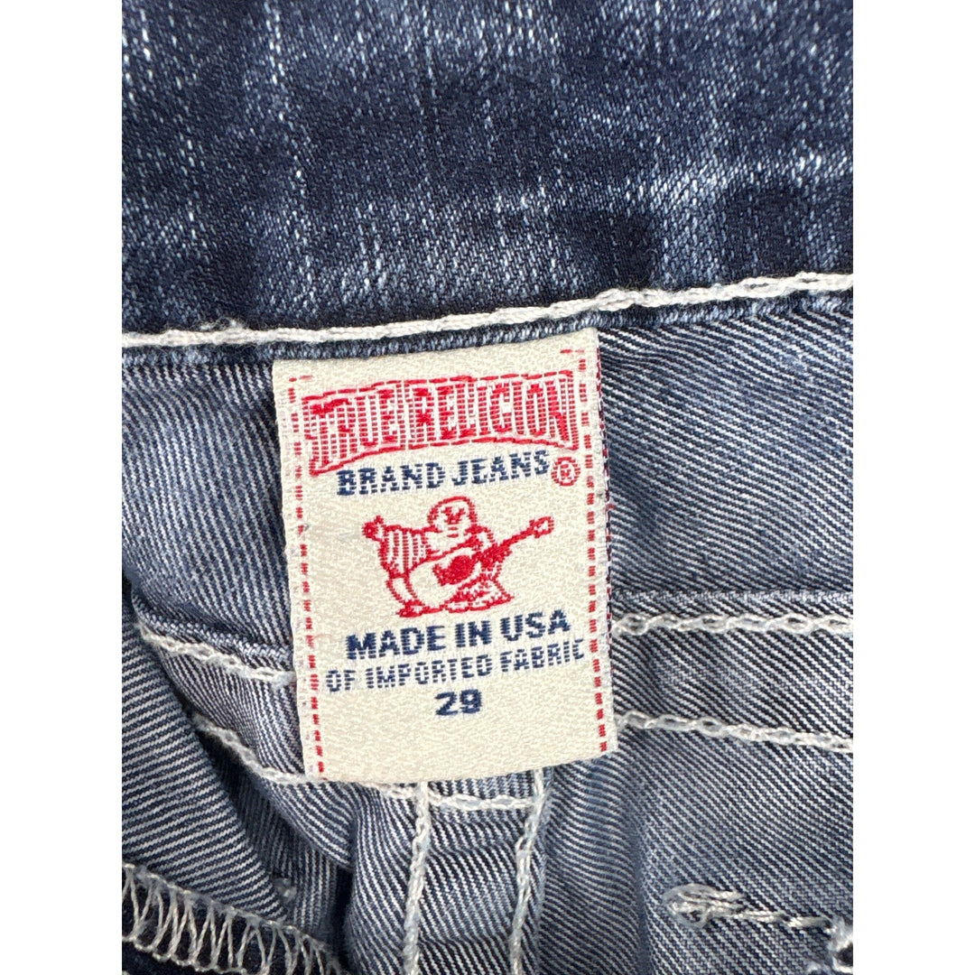 True Religion Womens Blue Denim Jeans Size 29 Made In USA