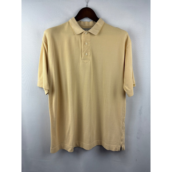 Men’s Vintage Cutter & Buck Large Pale Yellow Polo Shirt