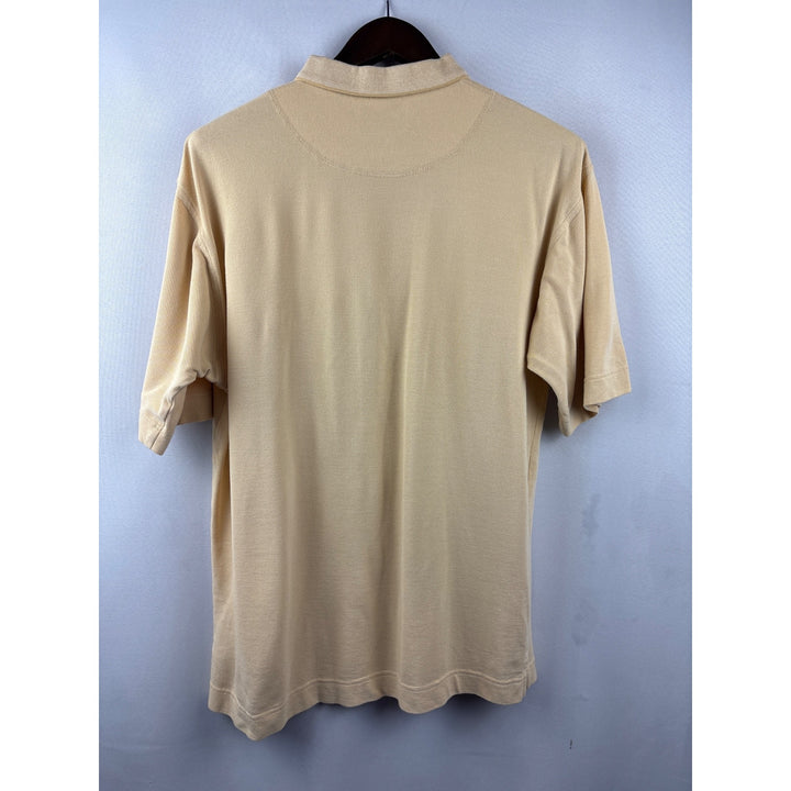 Men’s Vintage Cutter & Buck Large Pale Yellow Polo Shirt
