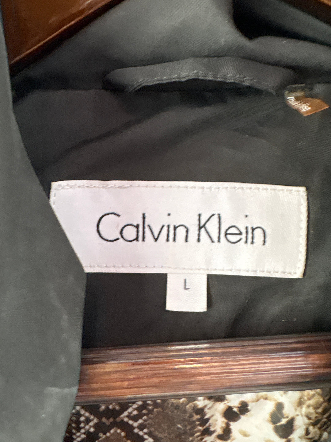 Women’s Calvin Klein Large Black Puffer Rain Coat