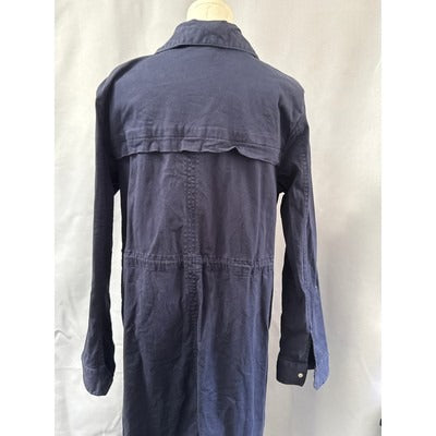 Vintage Navy Blue Military Style Field Jacket