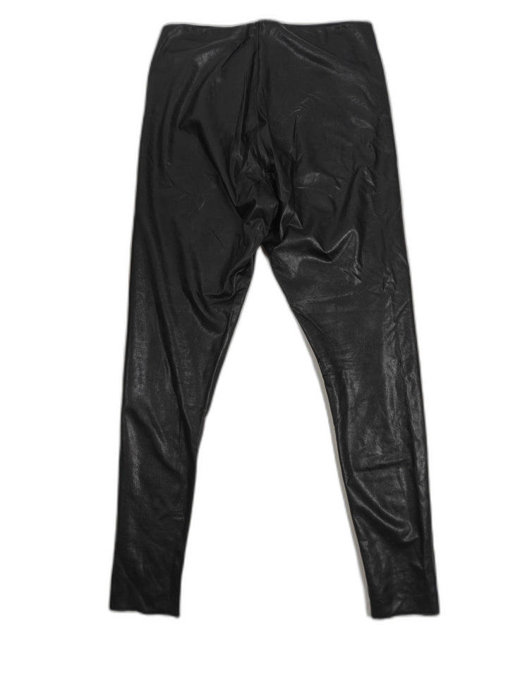 Womens Commando Faux Leather Leggings Black XL
