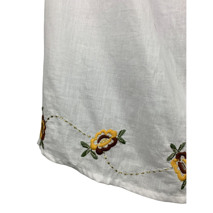 Nordstrom Rack White Embroidered Floral Camisole Top X Large Mimi Chica 100% Cotton