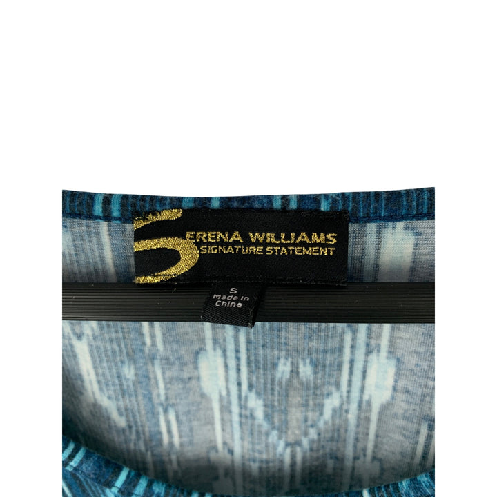Serena Williams Signature Statement Womens S Blue Patterned Tank Top