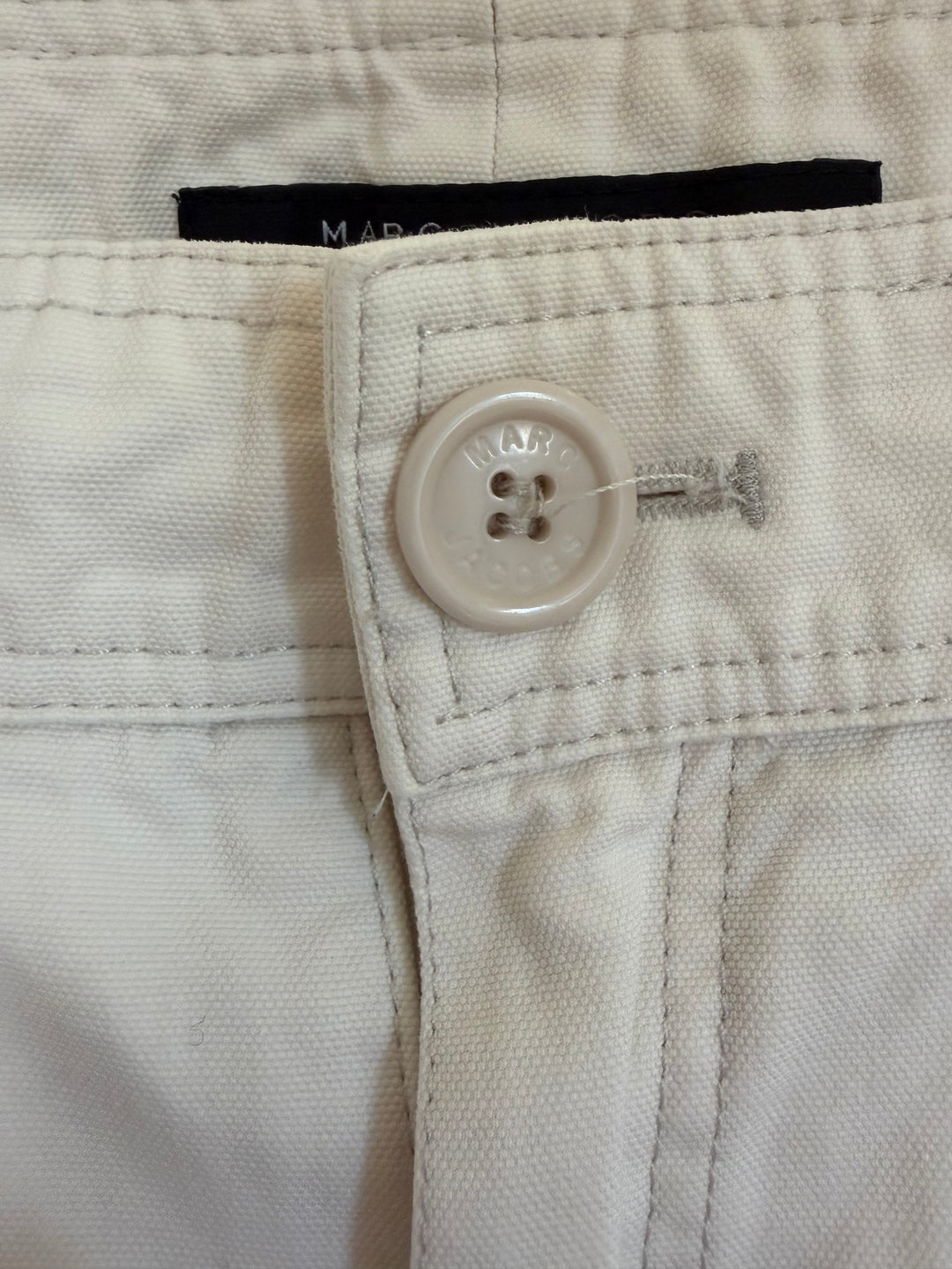 Vintage Y2K Marc Jacobs White Cotton Wide Leg Pants Size 6