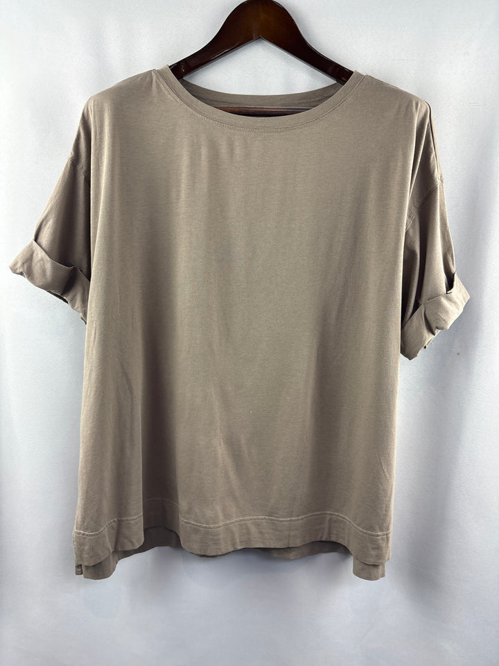 Women’s LOGO Principles XL Pale Brown Short Sleeve Shirt