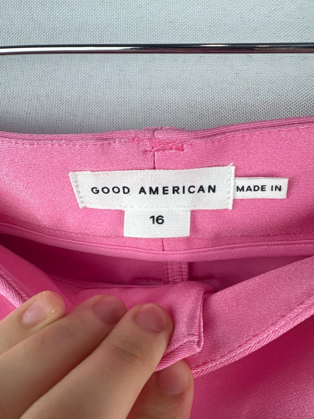 Women’s Good American Size 16 Bubblegum Pink Slacks