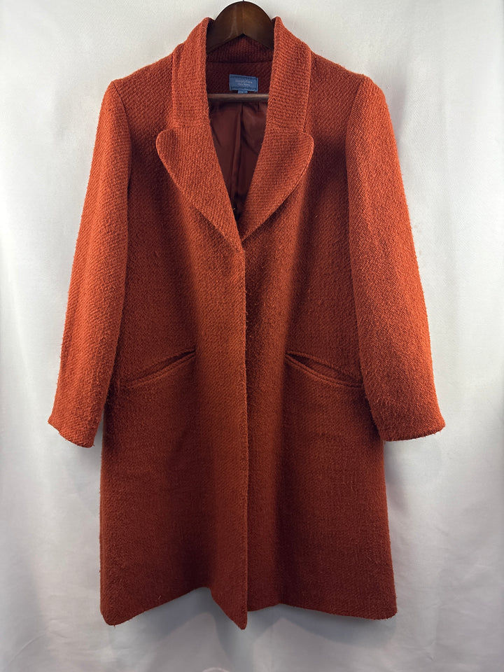 Women’s Simply Vera Large Pumpkin Orange Trench Coat