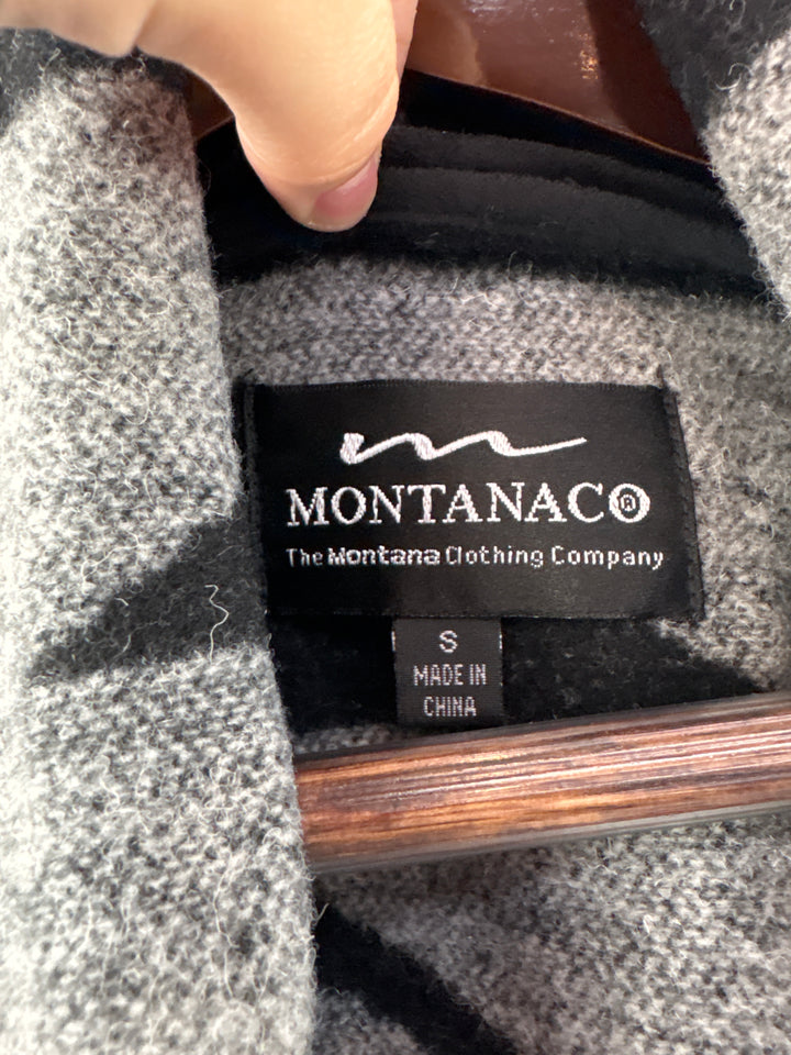 Women’s Montanaco Small Gray &amp; Black Patterned Jacket