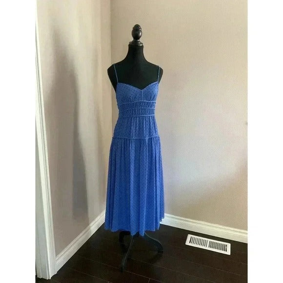 La Mason Talulah Blue Poke-a-Dot Dress