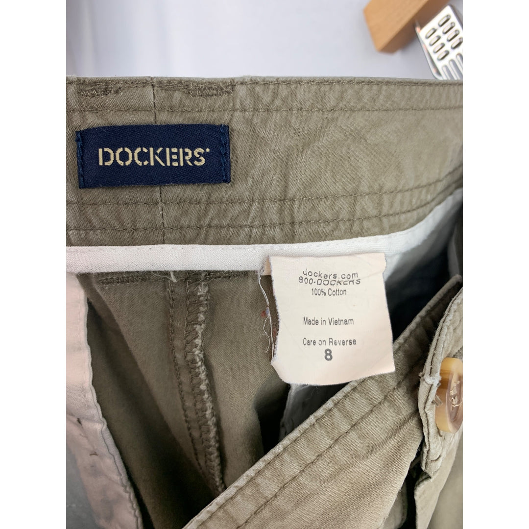 Dockers Womens Khaki Cargo Pants Size 8