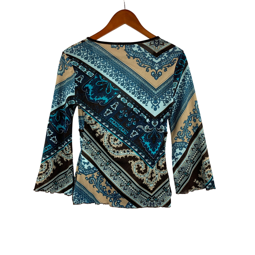 Eyeshadow Womens Bohemian Paisley Top Medium