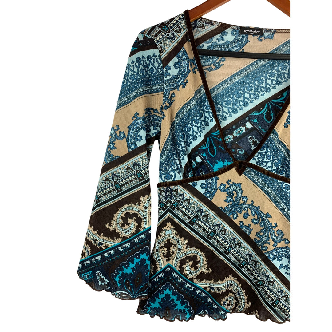 Eyeshadow Womens Bohemian Paisley Top Medium