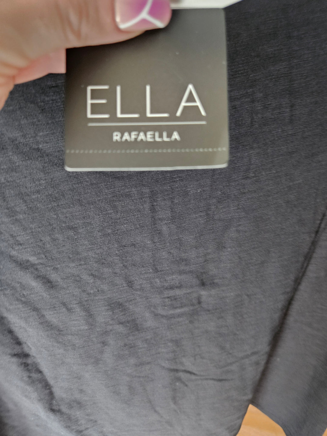 Ella Rafaella Cotton 3/4 Sleeve Henley Top