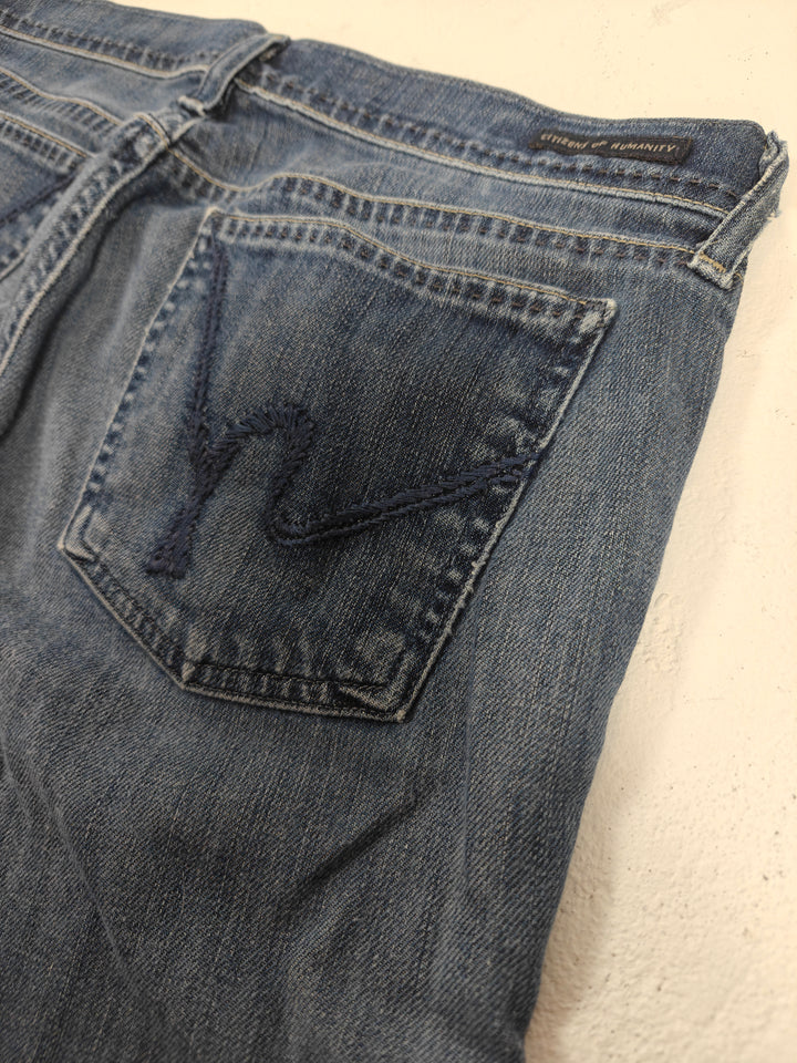 Mens Citizens of Humanity Straight Leg Jeans Blue Size 30
