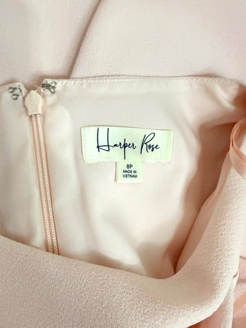 Harper Rose Pale Pink Wide‑Leg Jumpsuit -Sz 8P