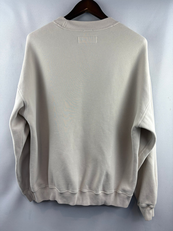 Men’s Abercrombie & Fitch Medium Cream Oversized Crewneck