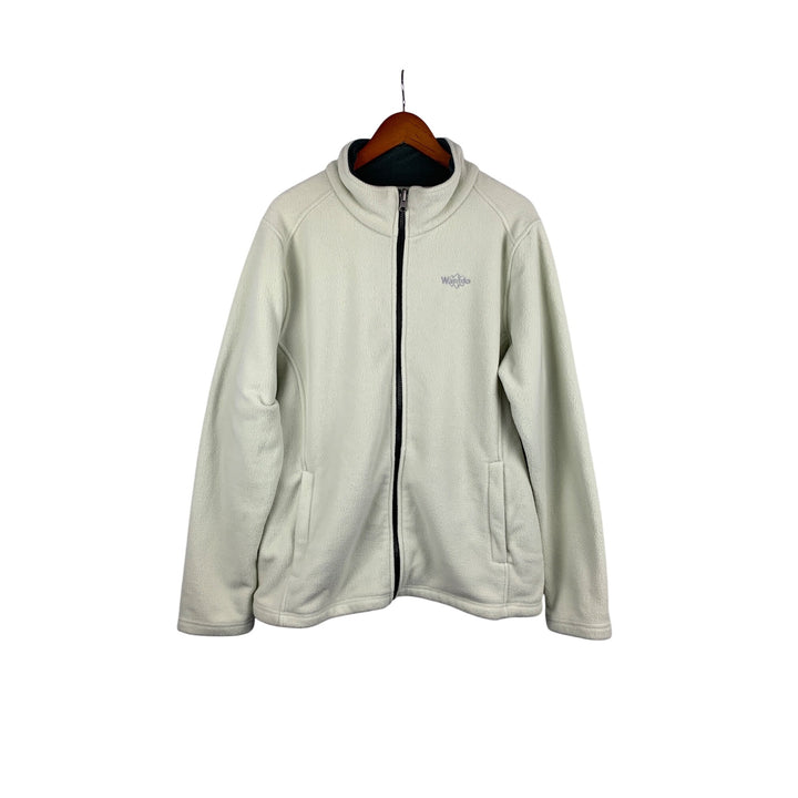 Wantdo Womens XL Full-Zip Fleece Jacket Beige