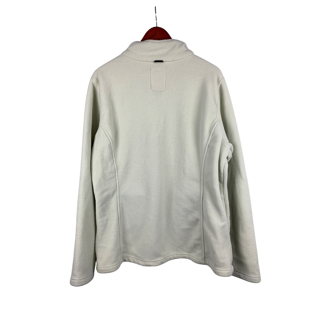 Wantdo Womens XL Full-Zip Fleece Jacket Beige