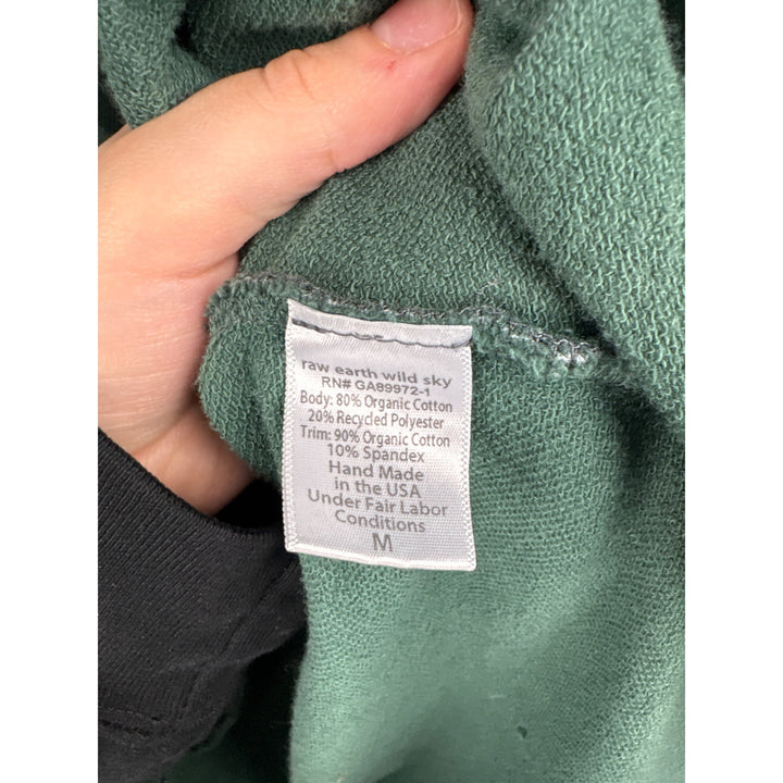 Women’s Raw Earth Wild Sky Medium Forest Green Off-Shoulder Sweater