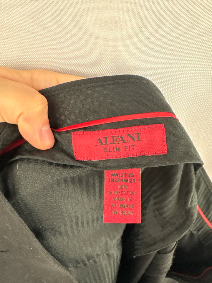 Men’s Alfani Size W36/L29 Black Dress Pants