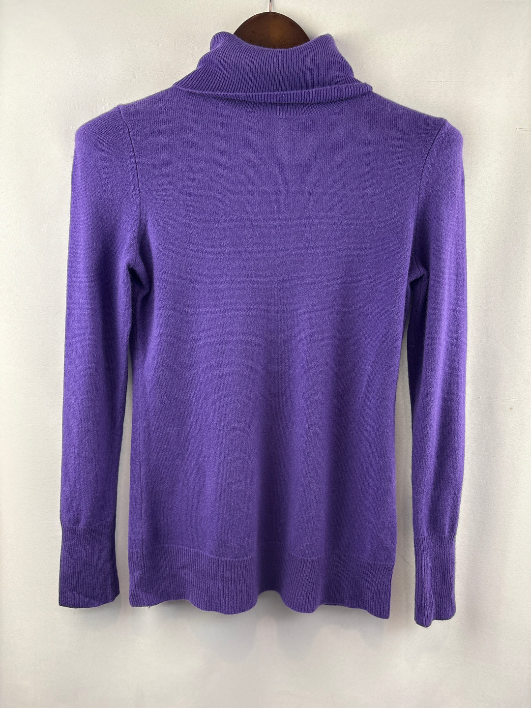 Women’s Alex Marie Small Purple Cashmere Turtleneck