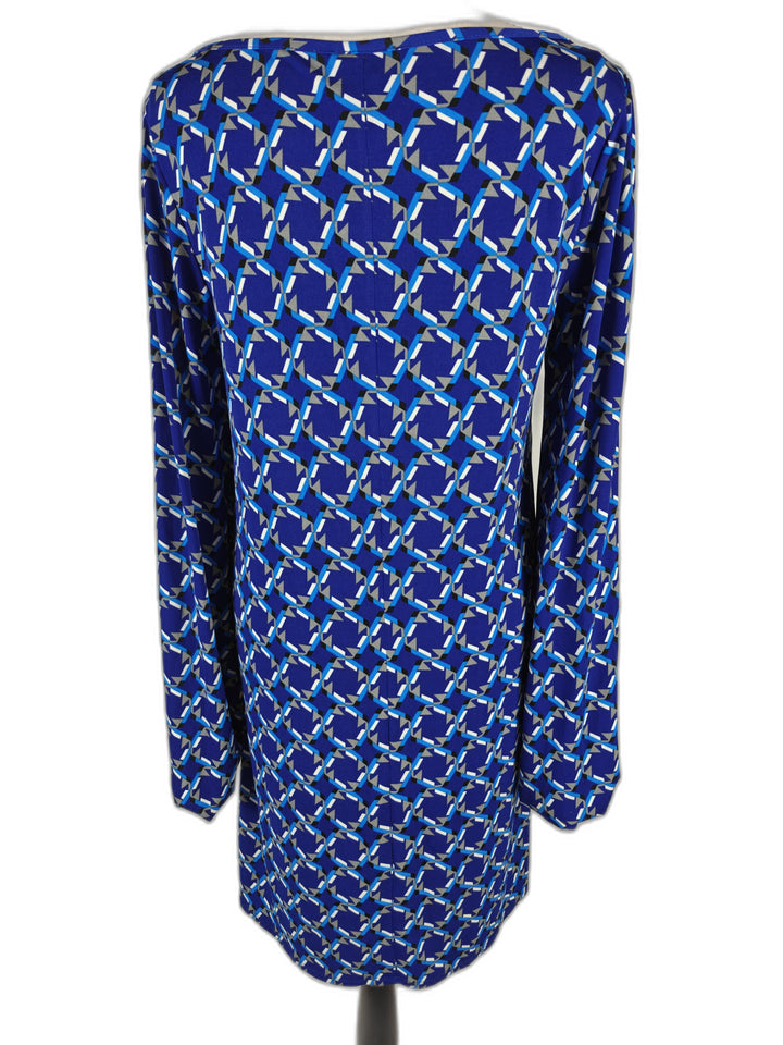 Women’s Laundry by Design Geometric Print Dress Blue Size Small