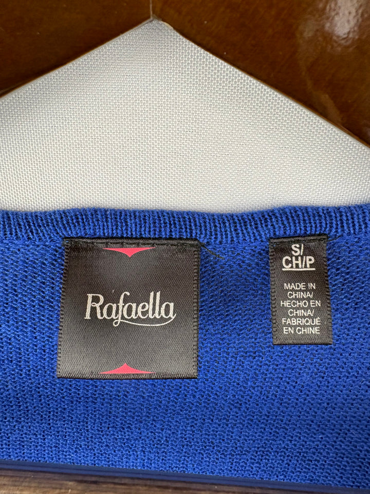 Women’s Rafaella Small Bright Blue Open Front Cardigan