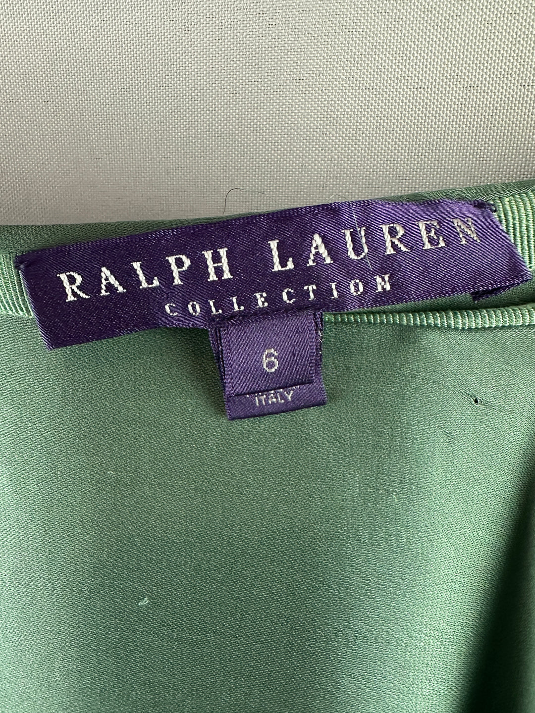 Women’s Sage Green Silk Purple Label Maxi Skirt Size 6