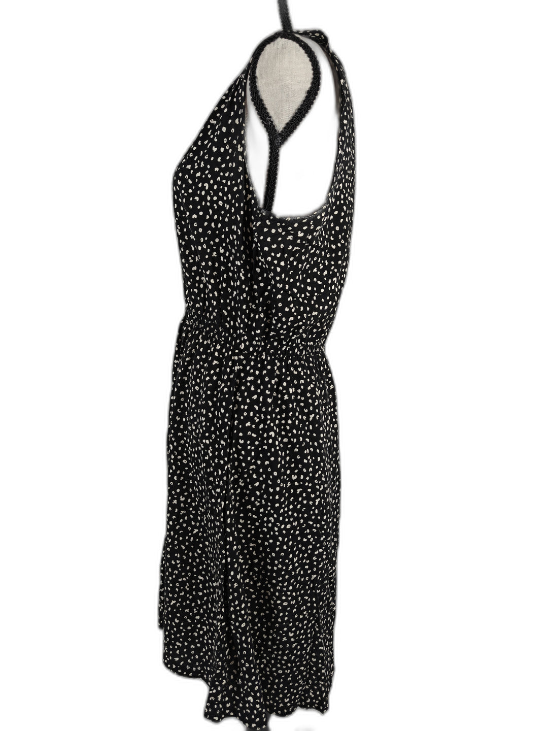 Women Old Navy Sleeveless Dress Black White Medium