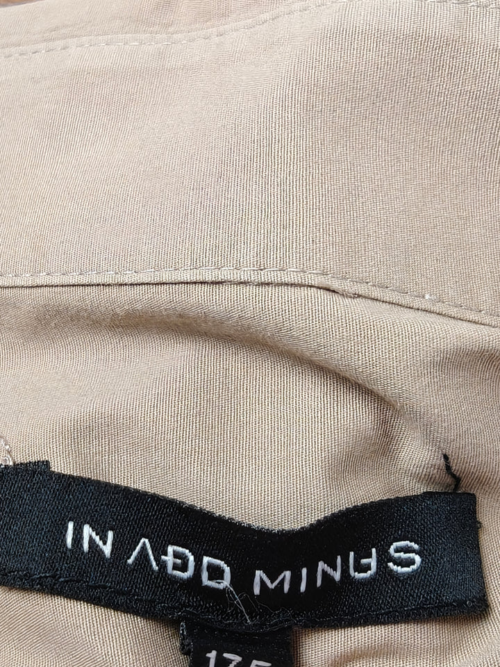 Men’s In Add Minus Military Utility Shirt Tan 17.5 XL