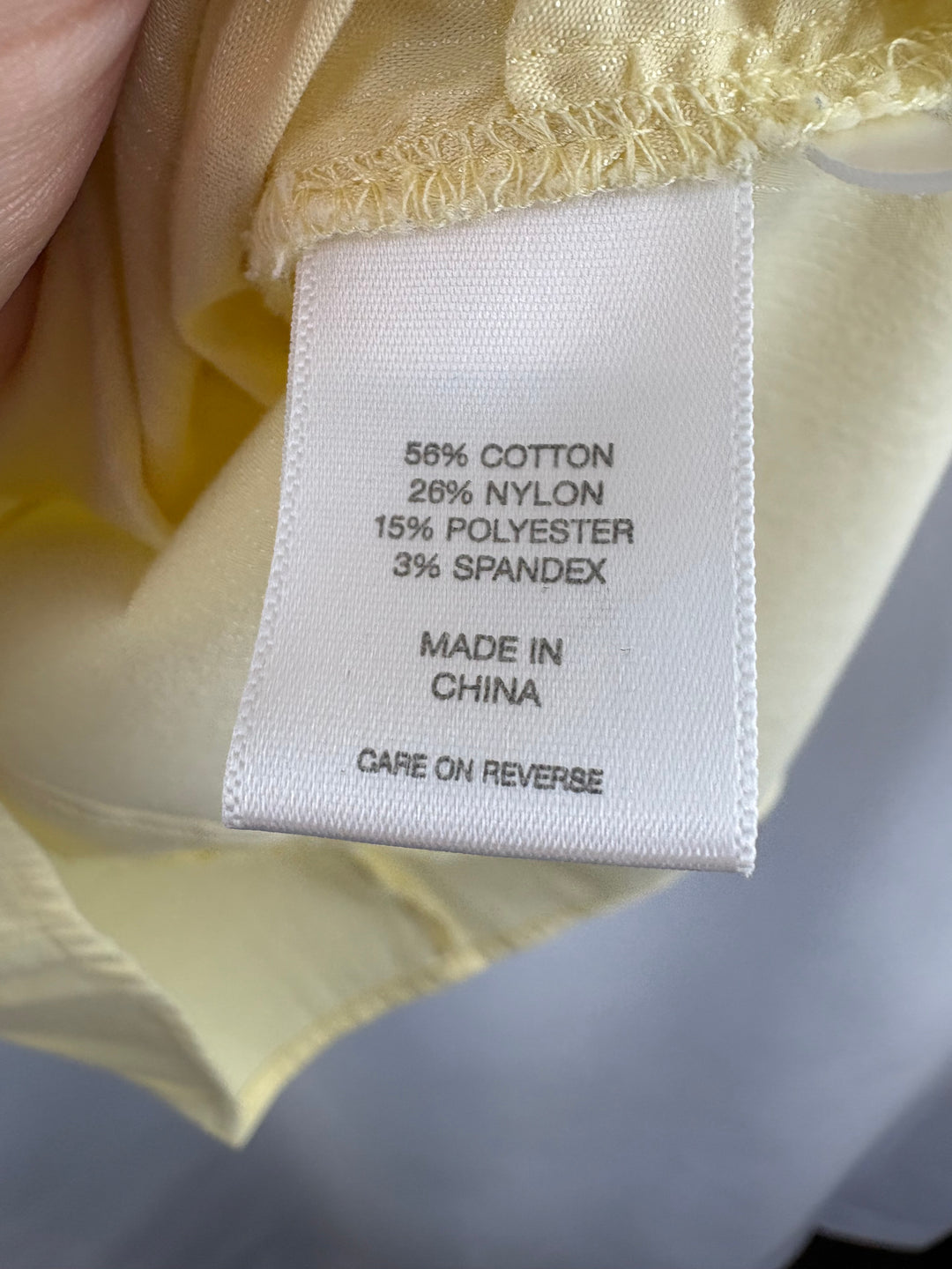 Women’s New York & Company Medium Yellow Button Up Blouse