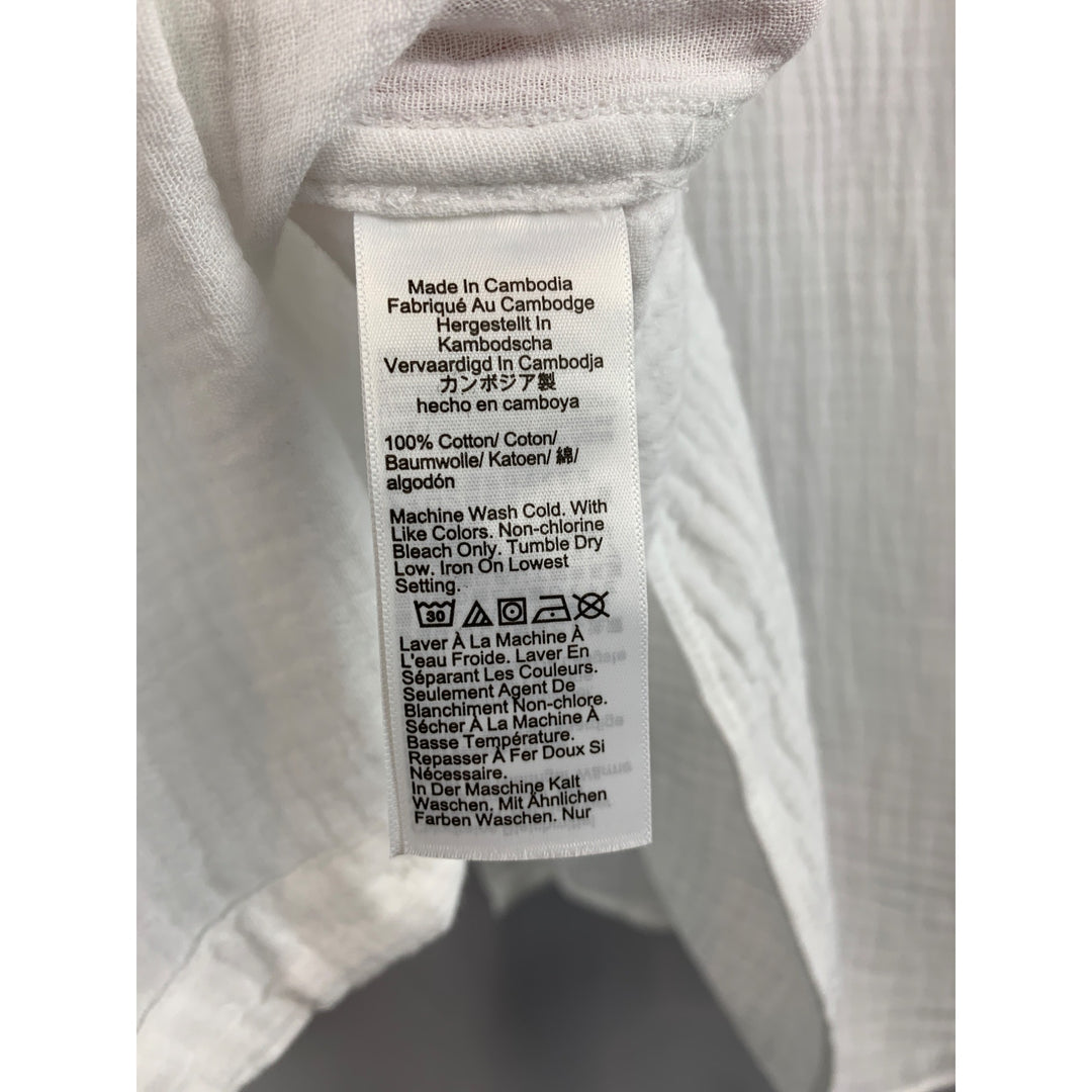 J.Crew White Classic Shirt Womens Size M Cotton Blend
